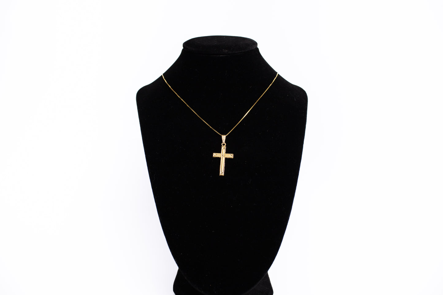 Crucifijo y Cadena Box 14k